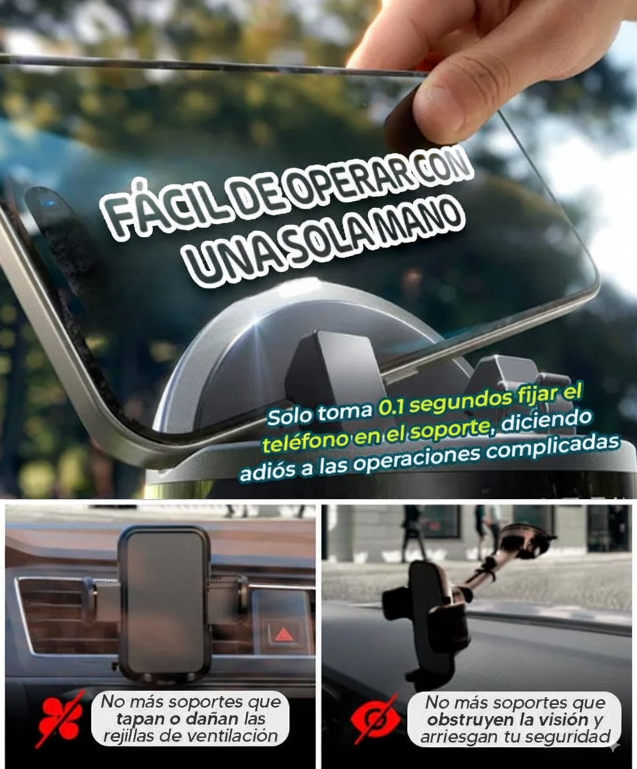 Soporte 360 MAX – Mayor Seguridad al Conducir 🚗📱